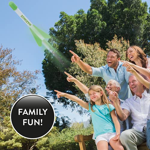 POPULAR SCIENCE Ultimate Jump Rocket |Massive Flight up to 300ft | Stomp Rocket Toys Launcher | Multi-Rocket Outdoor Toy for Garden or Back Yard | STEAM Toys and Gifts | for Kids and Families,