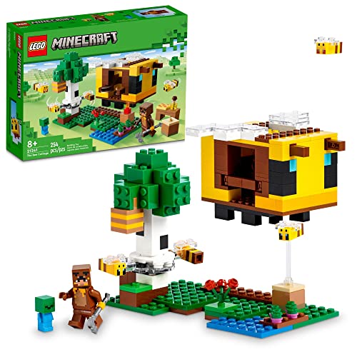 LEGO Minecraft The Bee Cottage Building Toy Set for Kids
