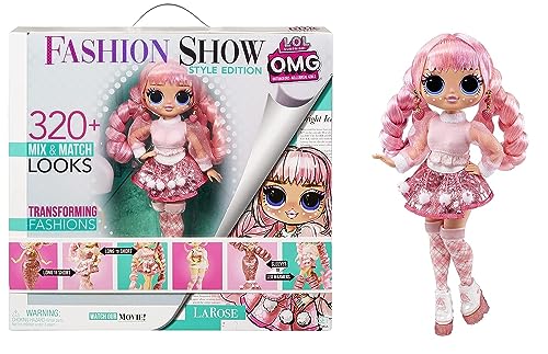 L.O.L. Surprise! OMG Fashion Show Style Edition Larose 10" Fashion Doll w/320+ Transforming & Reversible Outfits Including Accessories, Holiday Toy Playset, Gift for Kids Ages 4 5 6+ & Collectors
