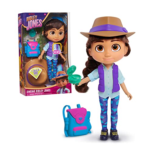 RIDLEY JONES Netflix Singing Doll, 10-Inch Articulated, Poseable Doll with Removable Outfit and Accessories, Talks and Sings, Kids Toys for Ages 3 Up by Just Play