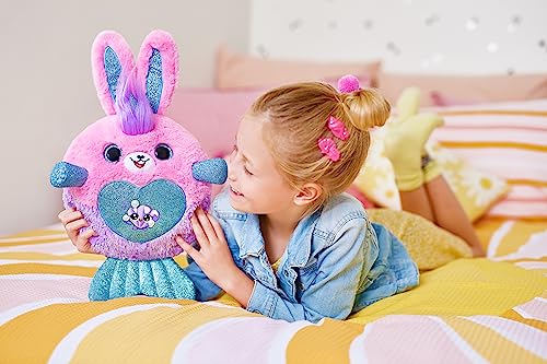 Rainbocorns Mermaidcorn (Elephant) by ZURU, Collectible Plush, Mermaid Surprises, Cuddle Plush Stuffed Animal, Surprise Egg, Stickers, Magic Sands & Bubble Mixture, for Girls 3+ Up