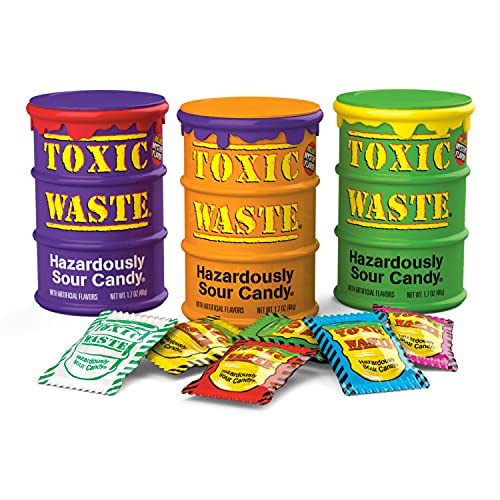 TOXIC WASTE | 3-Pack Toxic Waste Special Edition Drums of Assorted Sour Candy - sctoyswholesale