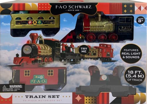 FAO Schwarz Classic 30-Piece Motorized Train Set