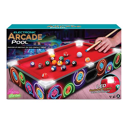 Ambassador Games Electronic Arcade Pool/Billiards (Neon Series)