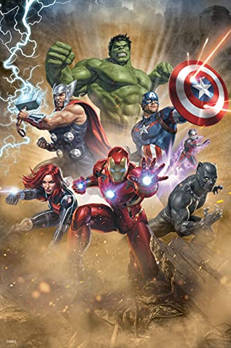 Prime 3D 35562 Marvel Original Lenticular Book Puzzle 300 Pieces, Multicoloured