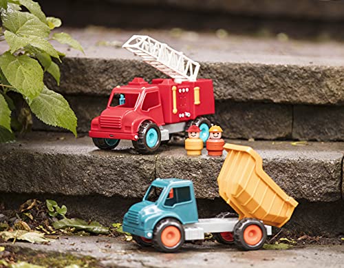 Battat - Dump Truck with Working Movable Parts and 1 Driver – Construction Vehicle Toy Trucks for Toddlers 18m+