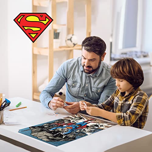 Prime 3D Redstring Lenticular Puzzle-DC Comics Superman Mountain 300 Pieces (3D Effect), Multicoloured