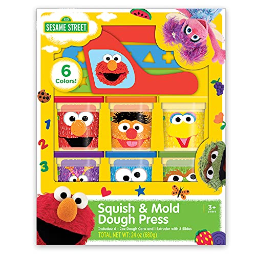 Leap Year Sesame Street Dough Kit, Includes 5 cans of 2oz Dough, and Dough extruder Tools