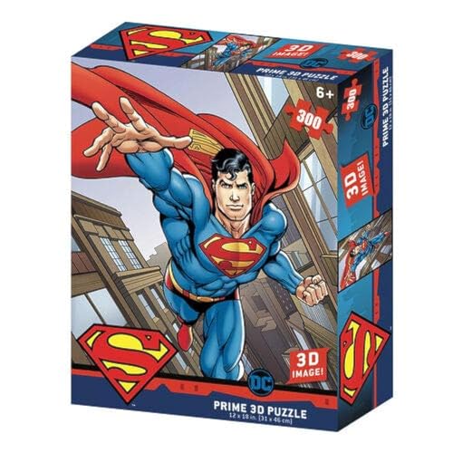 3D Puzzles, Prime 3D Redstring DC Comics Superman Lenticular Puzzle 300 Pieces