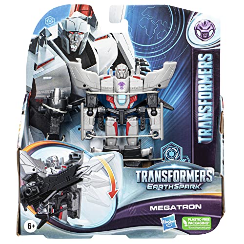 Transformers Toys EarthSpark Warrior Class Megatron Action Figure, 5-Inch, Robot Toys for Kids Ages 6 and Up