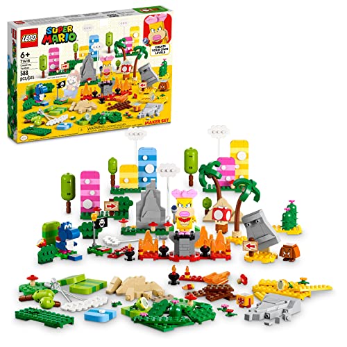 LEGO Super Mario Creativity Toolbox Maker Building Toy Set 71418 for Kids, Boys, and Girls Ages 6+ (588 Pieces)