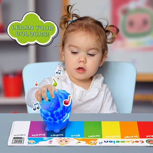 WOW! STUFF CoComelon Toys Musical Color Learning Sheep | Changes to Match Colors | Plays Baa Baa Black Sheep Nursery Rhyme | Night Light Sleep Soother Mode | for Girls and Boys | Ages 2+