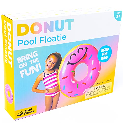 Good Banana: Donut Pool Floatie - Kids Inflatable, Pool & Water Toy, Ages 3+