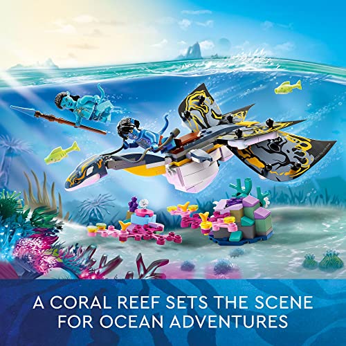 LEGO Avatar Ilu Discovery 75575, The Way of Water Movie Building Toy Ocean Set