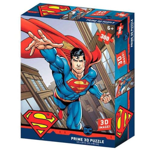 Prime 3D Redstring DC Comics Superman Lenticular Puzzle 300 Pieces (3D Effect)