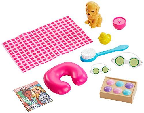 Barbie Spa Doll, Blonde, Including Neck Pillow, Rubber Duck and Cucumber Eye Masks - sctoyswholesale