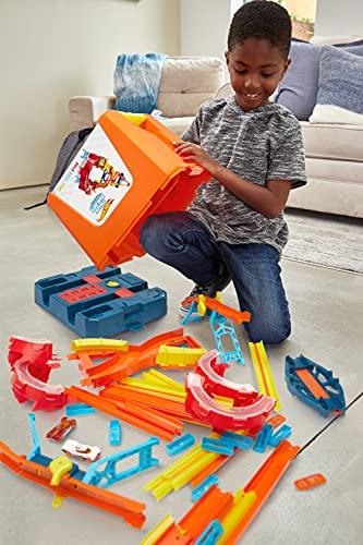 Hot Wheels Track Builder Unlimited Power Boost Box Compatible id Four Plus Builds 20 feet of Track Gift idea for Kids 6, 7, 8, 9, 10 and Older - sctoyswholesale