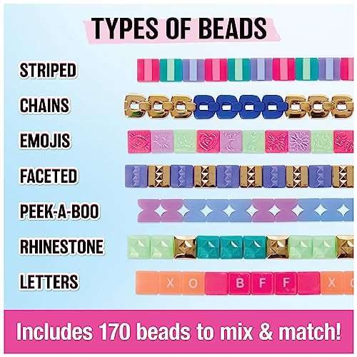 Cool Maker PopStyle Bracelet Maker, 170 Beads, Make & Remake 10 Bracelets, Friendship Bracelet Making Kit, DIY Arts & Crafts Kids Toys for Girls