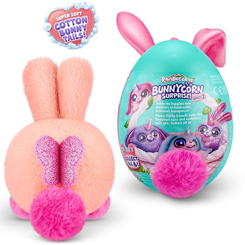 Rainbocorns Bunnycorn Surprise Series 2 (2 Pack) by ZURU Rabbit Bunny Plush Toy Girls Gift Idea (Randomized Non Duplicate)