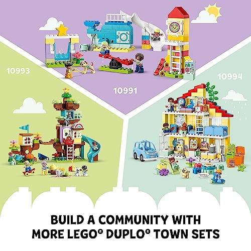 LEGO DUPLO Town Life at The Day-Care Center 10992, Early Childhood STEM Building Toy Set for Toddlers, Boys and Girls That Stimulates Creativity and Hands-on Learning