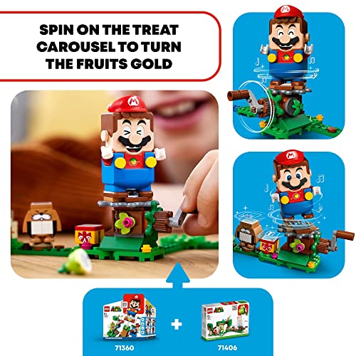 LEGO Super Mario Yoshi’s Gift House Expansion Set 71406 Building Toy Set for Kids, Boys, and Girls Ages 6+ (246 Pieces)