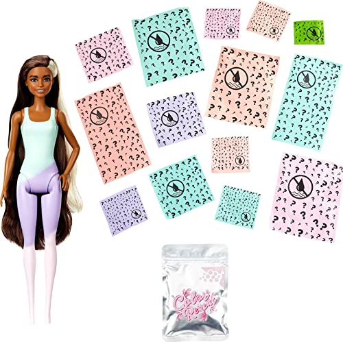 Barbie Color Reveal Doll with 7 Surprises, Color Change and Accessories, Ice Cream Series