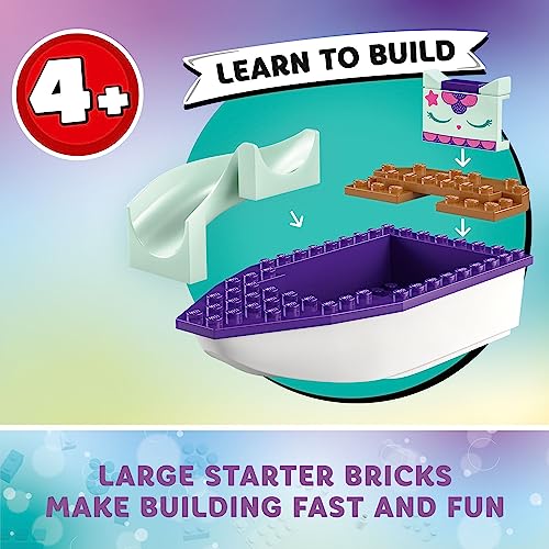LEGO Gabby's Dollhouse Gabby & Mercat’s Ship & Spa 10786 Building Toy for Fans of The DreamWorks Animation Series, Boat Playset, Beauty Salon and Accessories for Imaginative Play for Kids Ages 4+