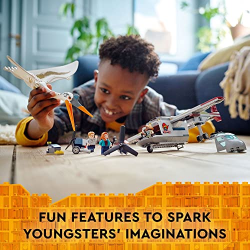LEGO Jurassic World Dominion Quetzalcoatlus Plane Ambush 76947 Dinosaur Building Toy Set for Kids Aged 7 and up (293 Pieces)