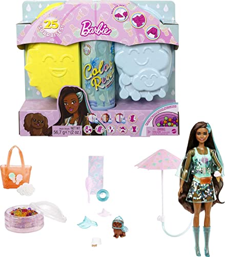 Barbie Color Reveal Doll with 7 Surprises, Color Change and Accessories, Ice Cream Series