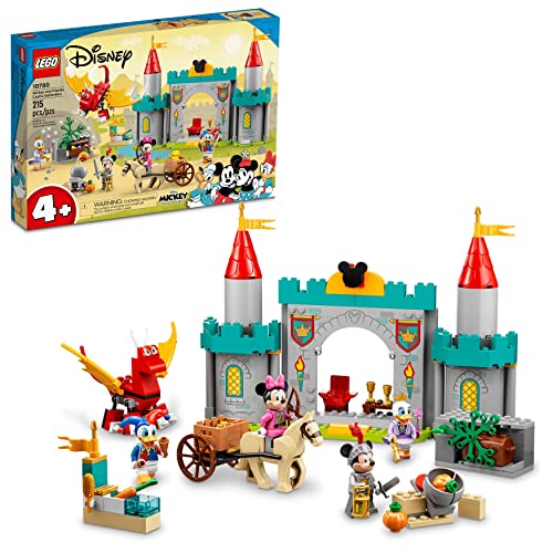 LEGO Disney Mickey and Friends – Mickey and Friends Castle Defenders 10780 Building Toy Set for Preschool Kids, Girls, and Boys Boys Ages 4+(215 Pieces)