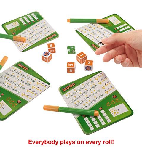 Mattel Games Skip-Bo Roll & Write Family Dice Game with Dry Erase Boards and Markers for 7 Years Old and Up, Multicolor - sctoyswholesale