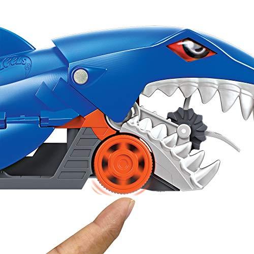 Hot Wheels Shark Chomp Transporter Playset with One 1:64 Scale Car - sctoyswholesale