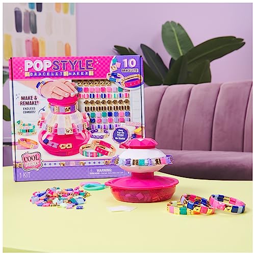 Cool Maker PopStyle Bracelet Maker, 170 Beads, Make & Remake 10 Bracelets, Friendship Bracelet Making Kit, DIY Arts & Crafts Kids Toys for Girls