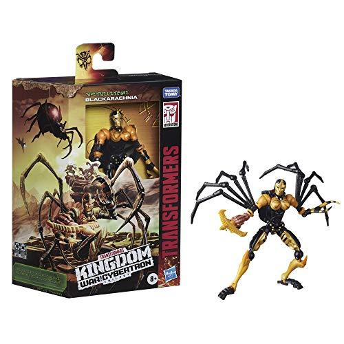 Transformers Toys Generations War for Cybertron: Kingdom Deluxe WFC-K5 Blackarachnia Action Figure - Kids Ages 8 and Up, 5.5-inch - sctoyswholesale