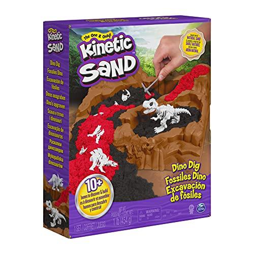 Kinetic Sand, Dino Dig Playset with 10 Hidden Dinosaur Bones to Discover - sctoyswholesale