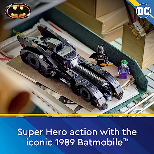 LEGO DC Batmobile: Batman vs. The Joker Chase 76224 Building Toy Set, This DC Super Hero Toy Features Batman's Iconic Vehicle with Weapons and a Minifigure Compatible Cockpit, DC Gift for 8 Year Olds