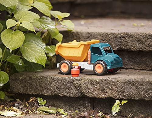 Battat - Dump Truck with Working Movable Parts and 1 Driver – Construction Vehicle Toy Trucks for Toddlers 18m+