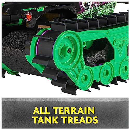 Monster Jam, Official Grave Digger Trax All-Terrain Remote Control Outdoor Vehicle, 1:15 Scale, Kids Toys for Boys and Girls Ages 4-6+