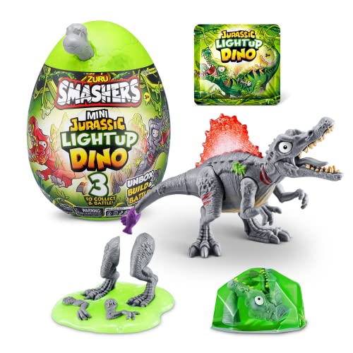 Smashers Mini Jurassic Light Up Dino Egg by ZURU Collectible Egg (Style May Vary)