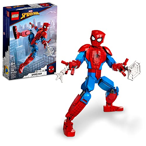 LEGO Marvel Spider-Man 76226 Building Toy - Fully Articulated Action Figure, Superhero Movie Inspired Set with Web Elements, Gift for Grandchildren, Collectible Model for Boys, Girls, and Kids Ages 8+