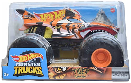 Hot Wheels Monster Trucks Tiger Shark, 1:24 Scale die cast