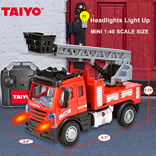 Fire Truck, R/C , 1:40 Scale, Red, 2.5GHz Transmission Frequency - sctoyswholesale