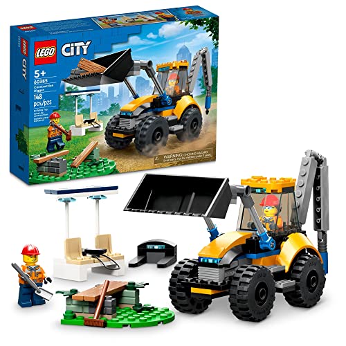 LEGO City Construction Digger 60385, Excavator Toy for Kids, Boys & Girls Ages 5 Plus Years Old