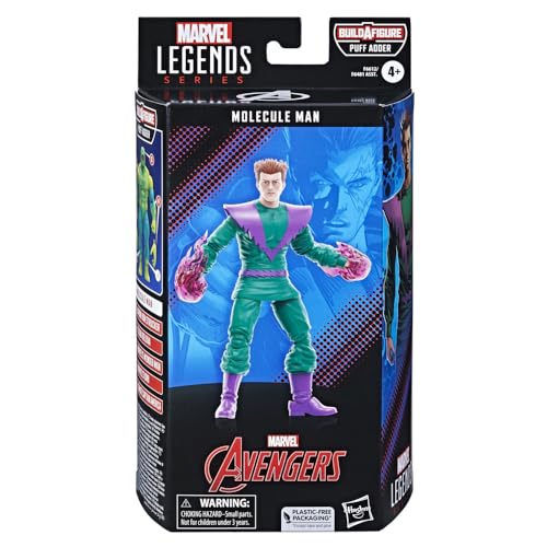 Marvel Legends Series: Molecule Man Classic Comic Collectible 6 Inch Action Figure, 4+ Years