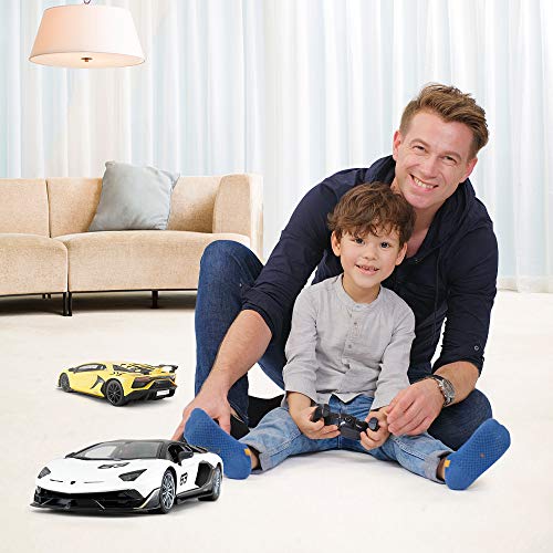 RASTAR Toy Lamborghini Car 1:14 Lamborghini Aventador SVJ Remote Control Model Car, Super RC Sport Racing Car for Kids Boys Gifts, 2.4GHz / White - sctoyswholesale