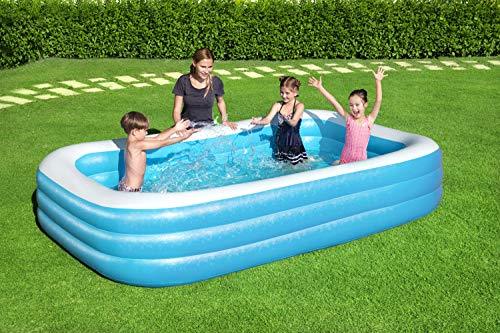 Bestway H2OGO Rectangular Inflatable Set, 10ft x 22in Above Ground Pool, Blue - sctoyswholesale