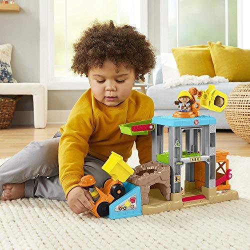 Fisher-Price Little People Load Up ‘n Learn Construction Site, musical playset with dump truck - sctoyswholesale
