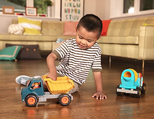 Battat - Dump Truck with Working Movable Parts and 1 Driver – Construction Vehicle Toy Trucks for Toddlers 18m+