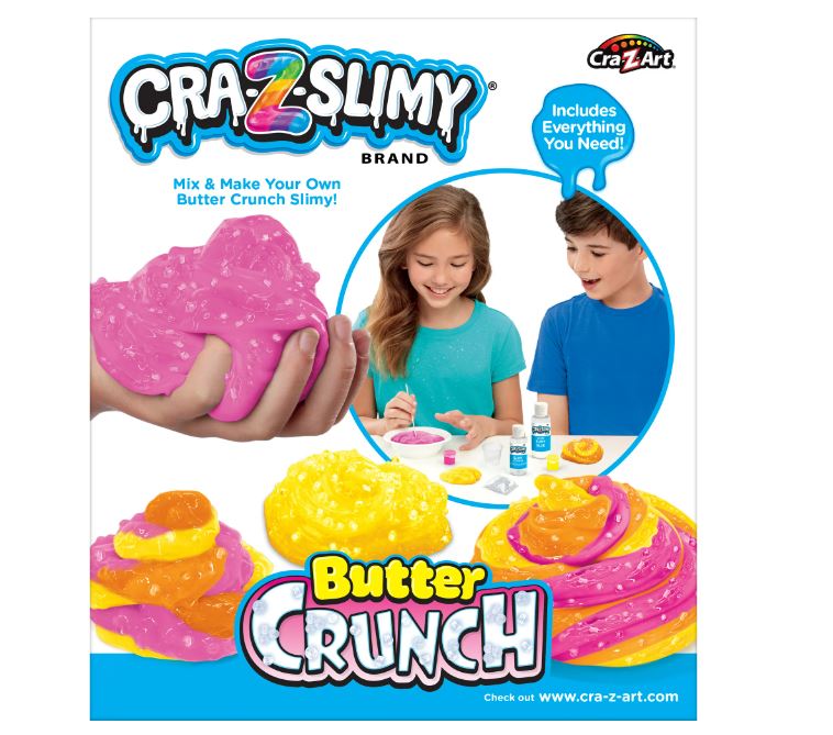 Cra-Z-Art Cra-Z-Slimy Butter Crunch Multicolor DIY Slime Kit, Child Ages 6 and up