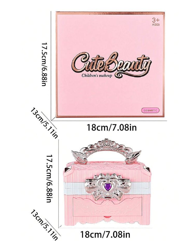 Beauty Play Makeup Toy Cosmetic Set For Girls, Kids’ Role Play Pretend Toy, Plastic Gift Set